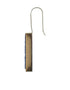 Rectangular Blue Pottery Earrings